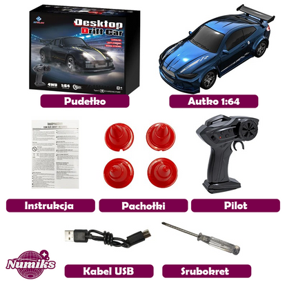 ©NumiDrift | Samochodzik do driftu 1:64 zestaw